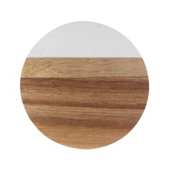 Marble Wood Coaster (Round)