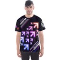 DDR Rainbow Dark Men s Sports Mesh Tee View1