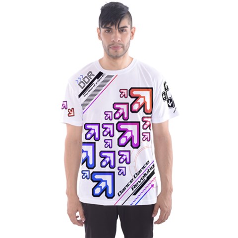 Ddr Rainbow White Men s Sports Mesh Tee by concon