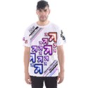 DDR Rainbow White Men s Sports Mesh Tee View1