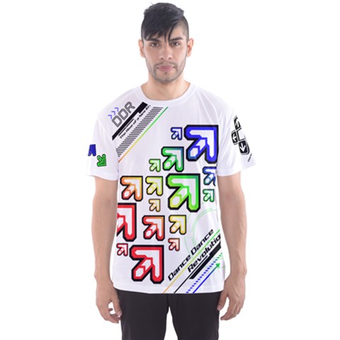 Ddr Note White Men s Sports Mesh Tee by concon