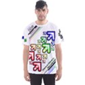 DDR Note White Men s Sports Mesh Tee View1