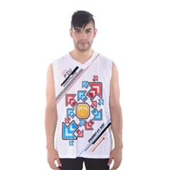 Piu Arrows White Tank Men s Basketball Tank Top by concon