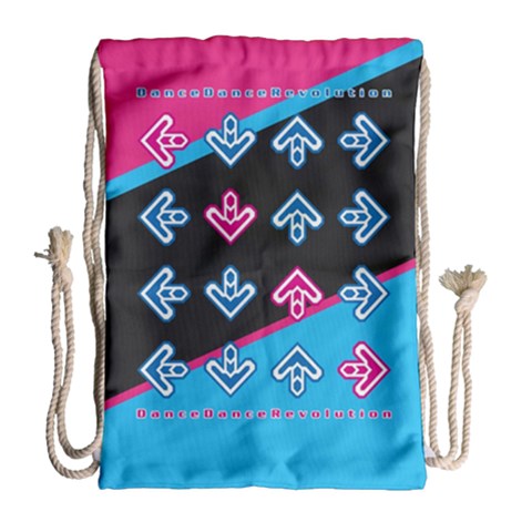 Ddr Dark Drawstring Bag (large)