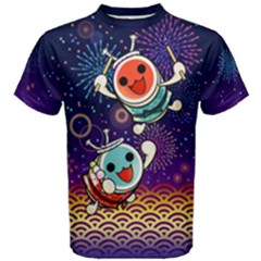 Taiko Fireworks Cotton Men s Cotton Tee by concon