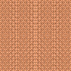 Timeless - Black & Cantaloupe Orange Fabric by FashionBoulevard