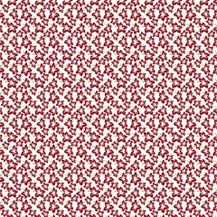 Cute Flowers - Carmine Red Fabric by FashionBoulevard