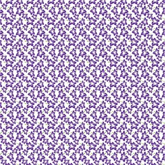 Cute Flowers - Imperial Purple Fabric by FashionBoulevard