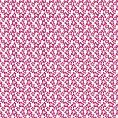 Cute Flowers - Peacock Pink Fabric by FashionBoulevard