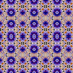 Fractal-star-purple-45f Fabric by annabellerockz