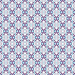 Purple Blue Ethnic Ornament by FloraaplusDesign