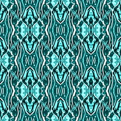 Turquoise Ethnic Ornament by FloraaplusDesign
