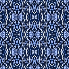 Blue Ethnic Ornament by FloraaplusDesign