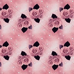 Pink Vintage Roses And Polka Dot by FloraaplusDesign
