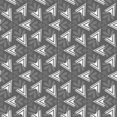 Grey Abstract Decorative Pattern by FloraaplusDesign