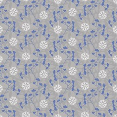 Winter Branches And Snowflakes On A Gray Background  by FloraaplusDesign