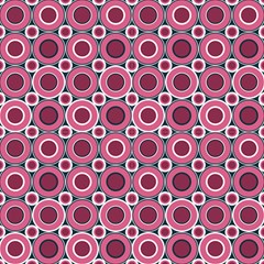 Bitesize Magenta Donuts With White Navy by Mazipoodles