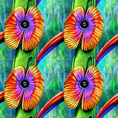 Aesthetics Botanical Summer Flowers Pattern by GardenOfOphir