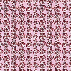 Watercolor Botanical Flowers Rose Pattern by GardenOfOphir