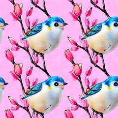 Spring Birds by GardenOfOphir