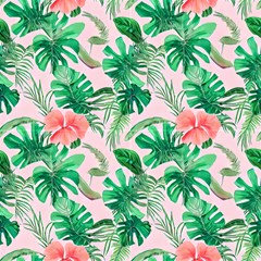Tropical Leaves And Flowers by GardenOfOphir