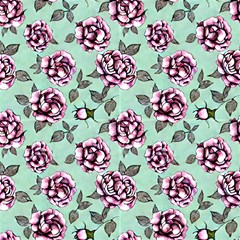 Vintage Pink Roses by GardenOfOphir