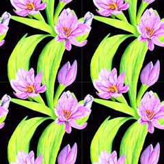 Purple Spring Flowers by GardenOfOphir