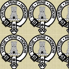 Clan Member Crest Badge - Clan Maclean Svg Fabric by mcsmusicteacher