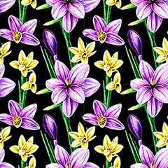 Purple Spring Flowers by GardenOfOphir