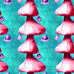 Mushroom Design Trippy by GardenOfOphir