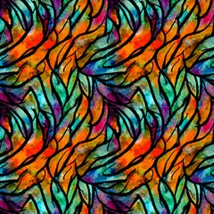 Abstract Watercolor Pattern by GardenOfOphir