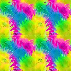Neon Abstract Pattern by GardenOfOphir