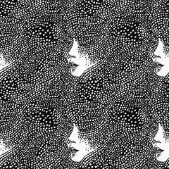 Woman In Polka Dot Pattern by GardenOfOphir