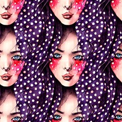 Abstract Polka Dots Pattern by GardenOfOphir