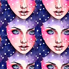 Abstract Sweet Polka Dot Pattern Ombre by GardenOfOphir