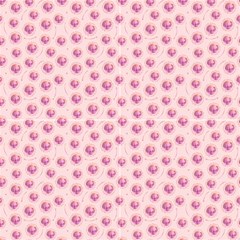 Circles Pattern  Fabric by TriThread