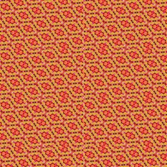   Fabric Magenta Pink Yellow Pattern Design by VIBRANT