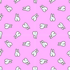 Cute Rabbits - Pink by idjy