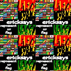124 African Flag Ericksays Fabric by tratney