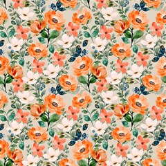 Orange Roses 01 Fabric by DinkovaArt