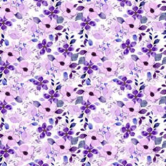 Purple Roses 2 Fabric by DinkovaArt