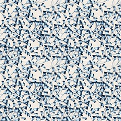 Blue Bells Fabric by DinkovaArt