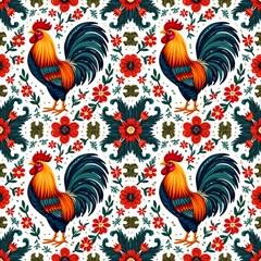 Colorful Rooster by ElixarArt